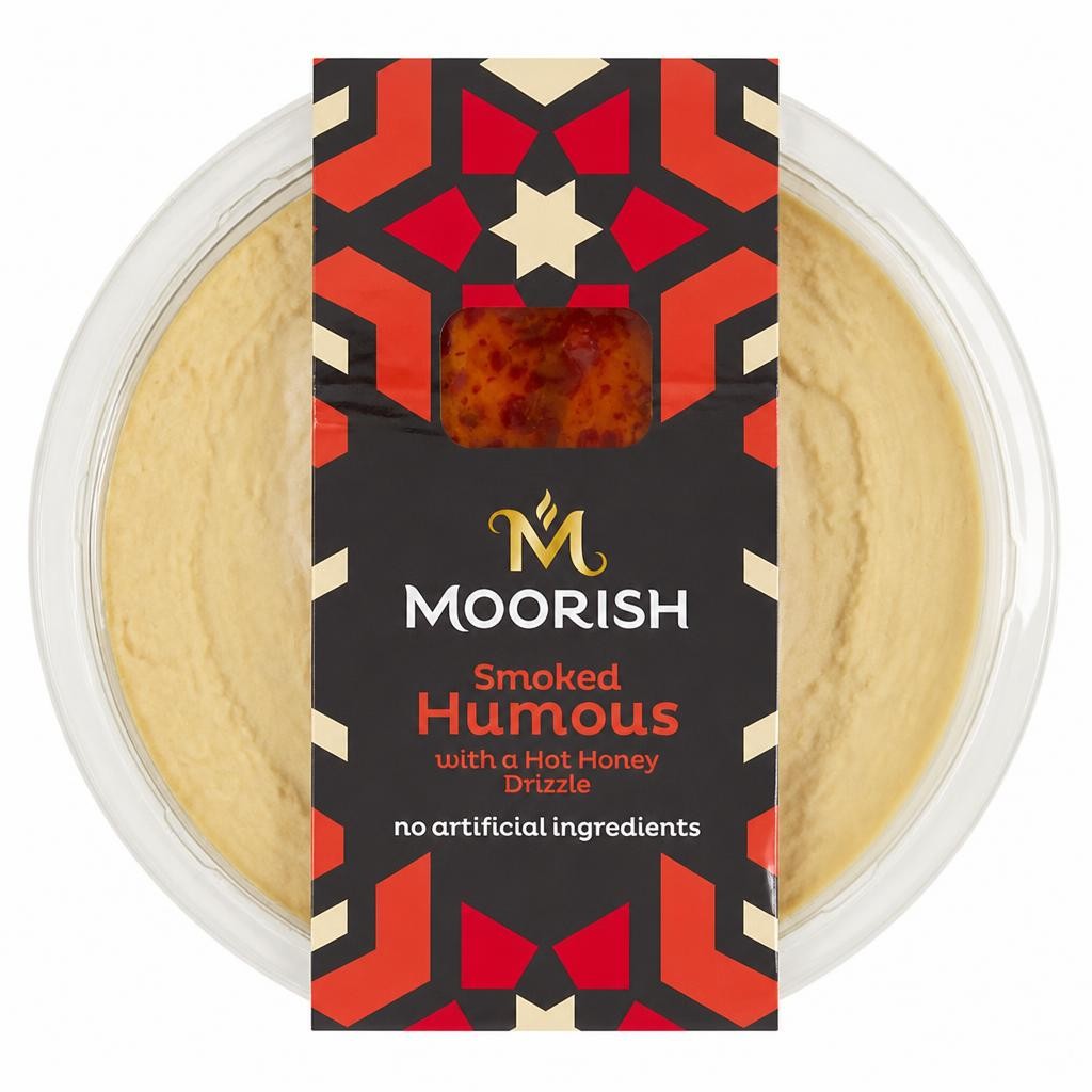 Moorish 170g Hot Honey Drizzle Smoked Humous