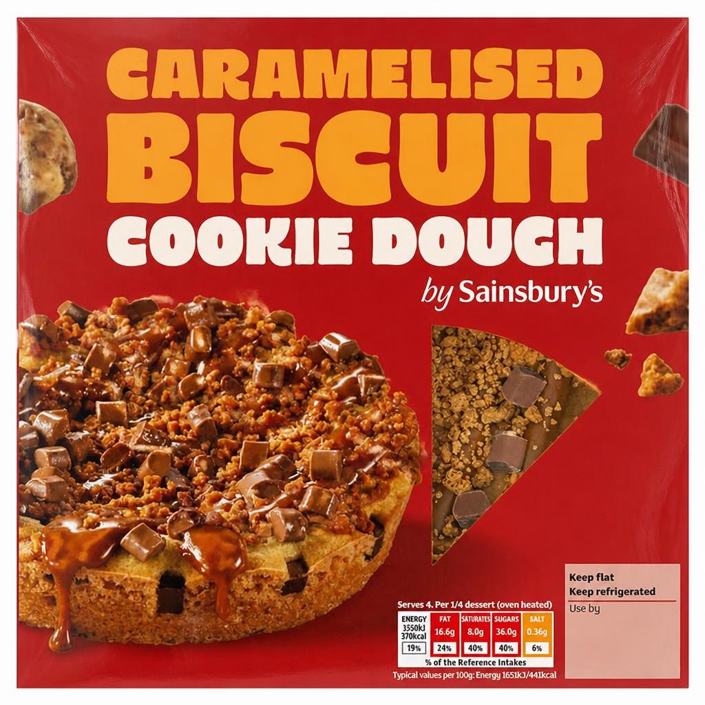 Sainsbury's Loaded 335g Caramelised Biscuit Cookie Dough