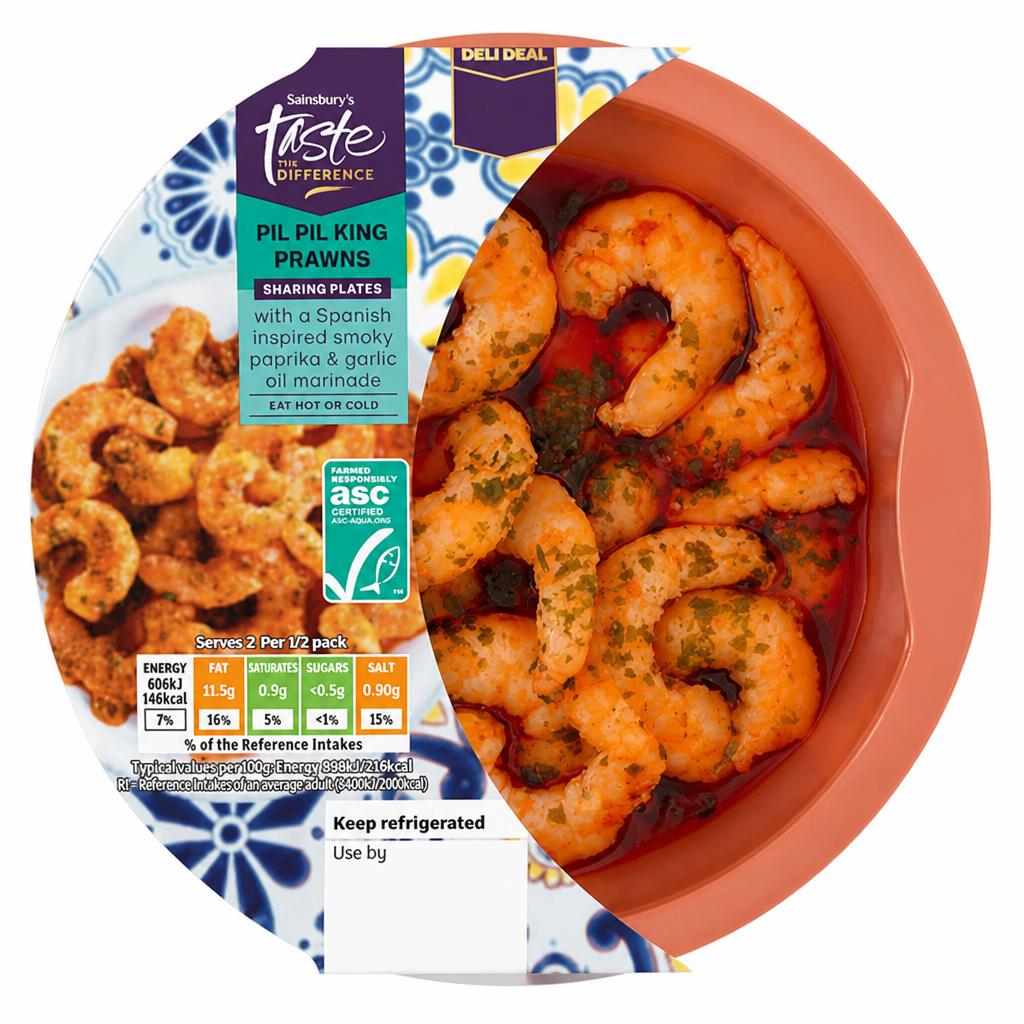 Sainsbury's 135g Pil Pil King Prawns, Taste the Difference
