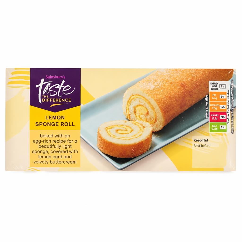 Sainsbury's 270g Lemon Sponge Roll, Taste the Difference