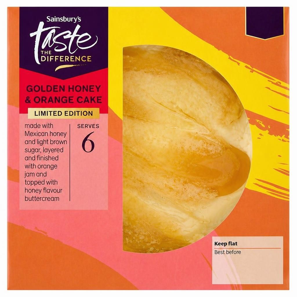Sainsbury's Taste the Difference Limited Edition Golden Honey & Orange Cake 370g