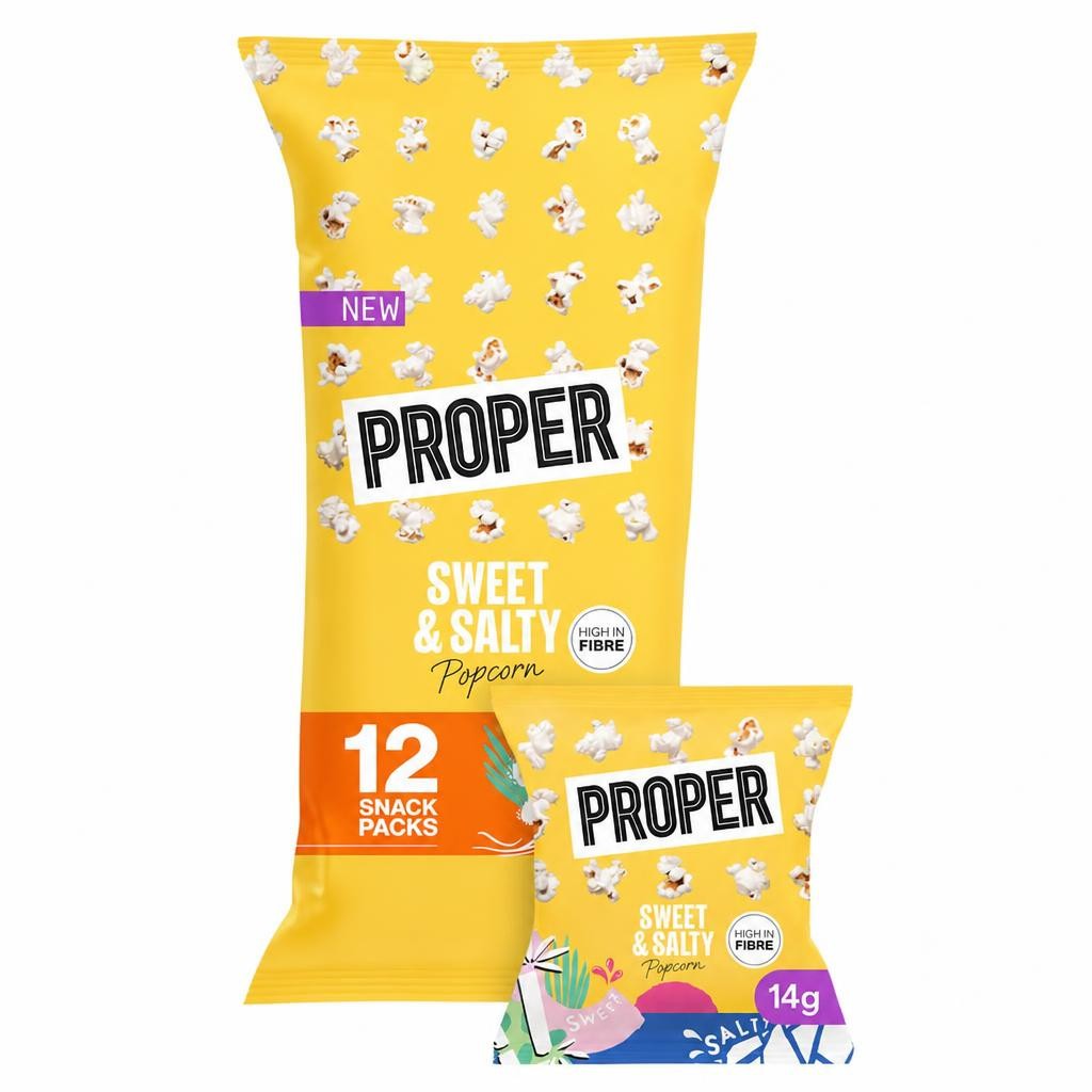 PROPER Sweet & Salty Popcorn 12 x 14g