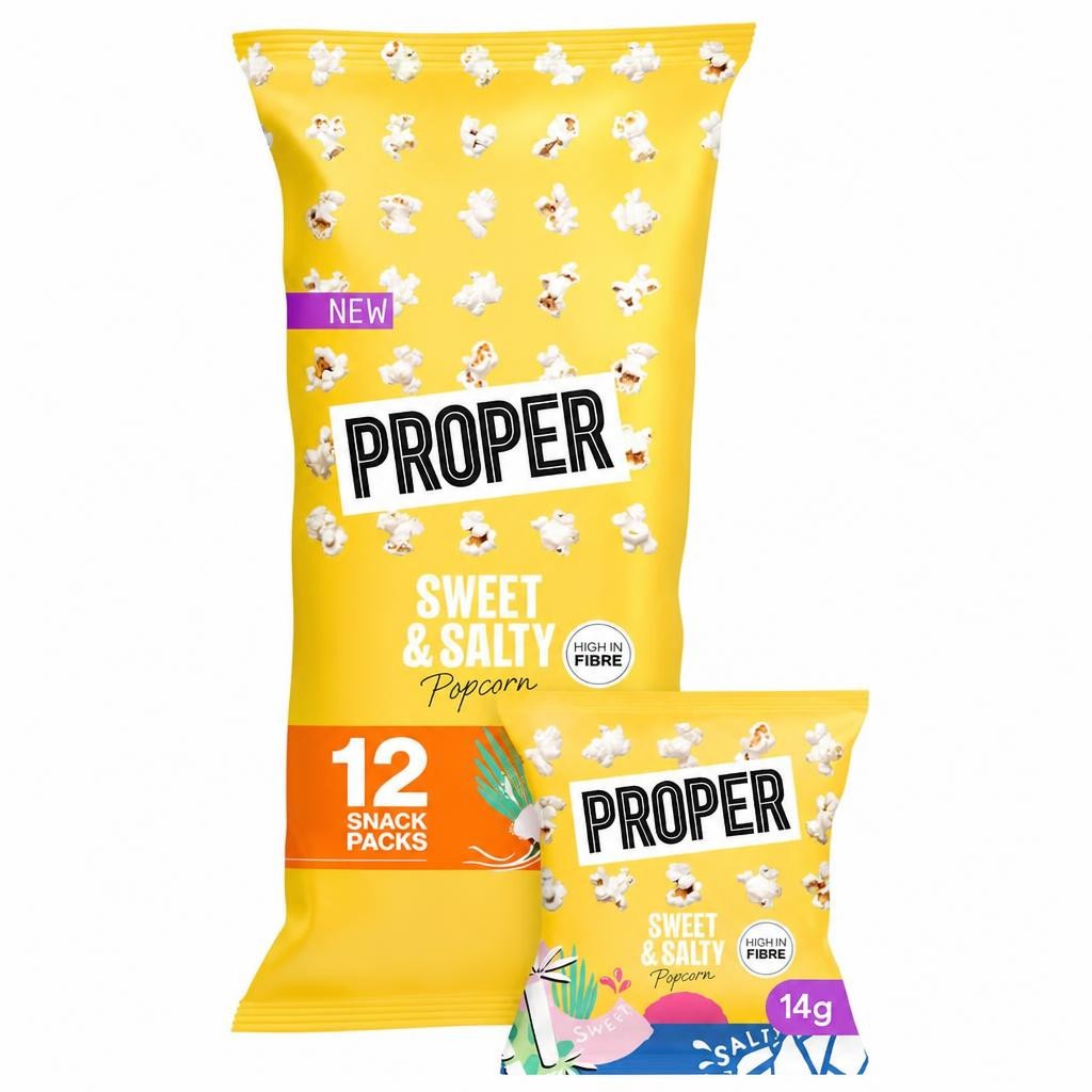 PROPER Sweet & Salty Popcorn 12 x 14g