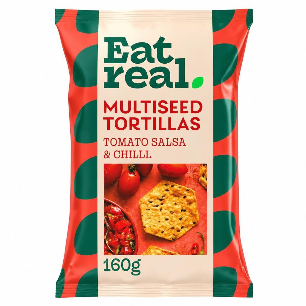Eat Real Smoky Tomato Salsa  Multiseed Tortilla Chips 160g