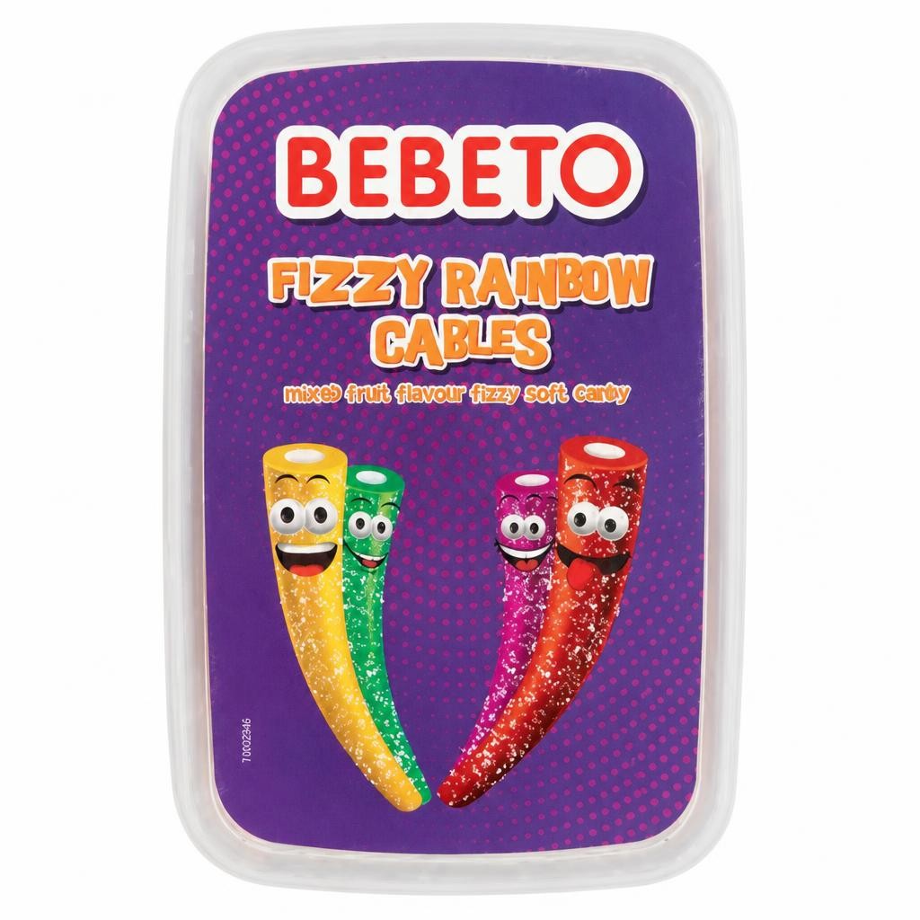 Bebeto Fizzy Rainbow Cables 400g
