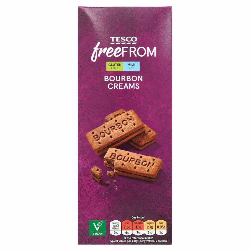 Tesco Free From Bourbon Creams 150G