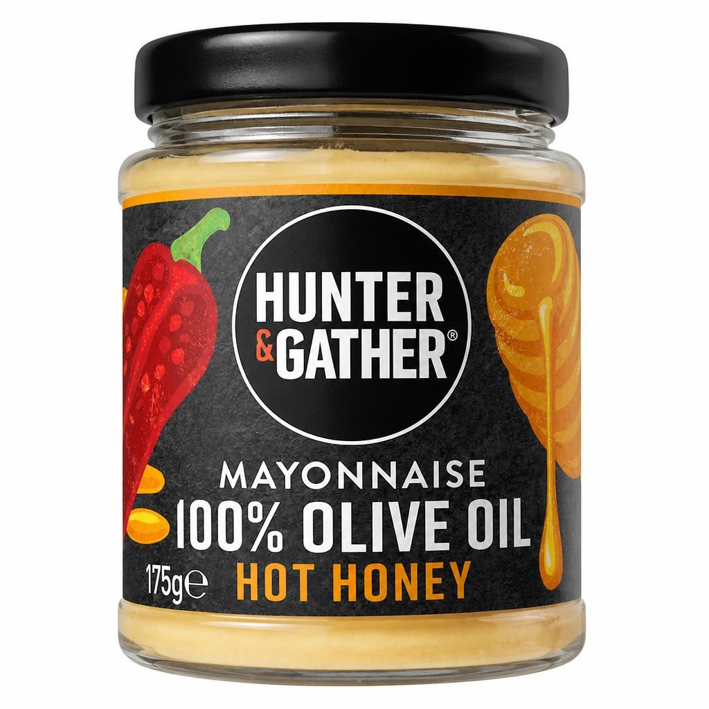 Hunter & Gather 100% Olive Oil Hot Honey Mayonnaise 175g