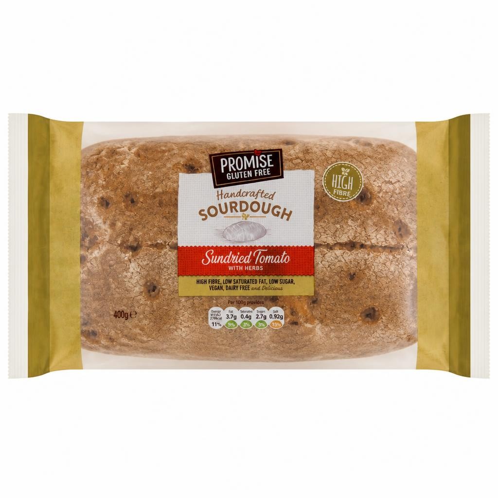 PROMISE GLUTEN FREE HANDCRAFTED Sourdough Sundried Tomato with Herbs 400g
