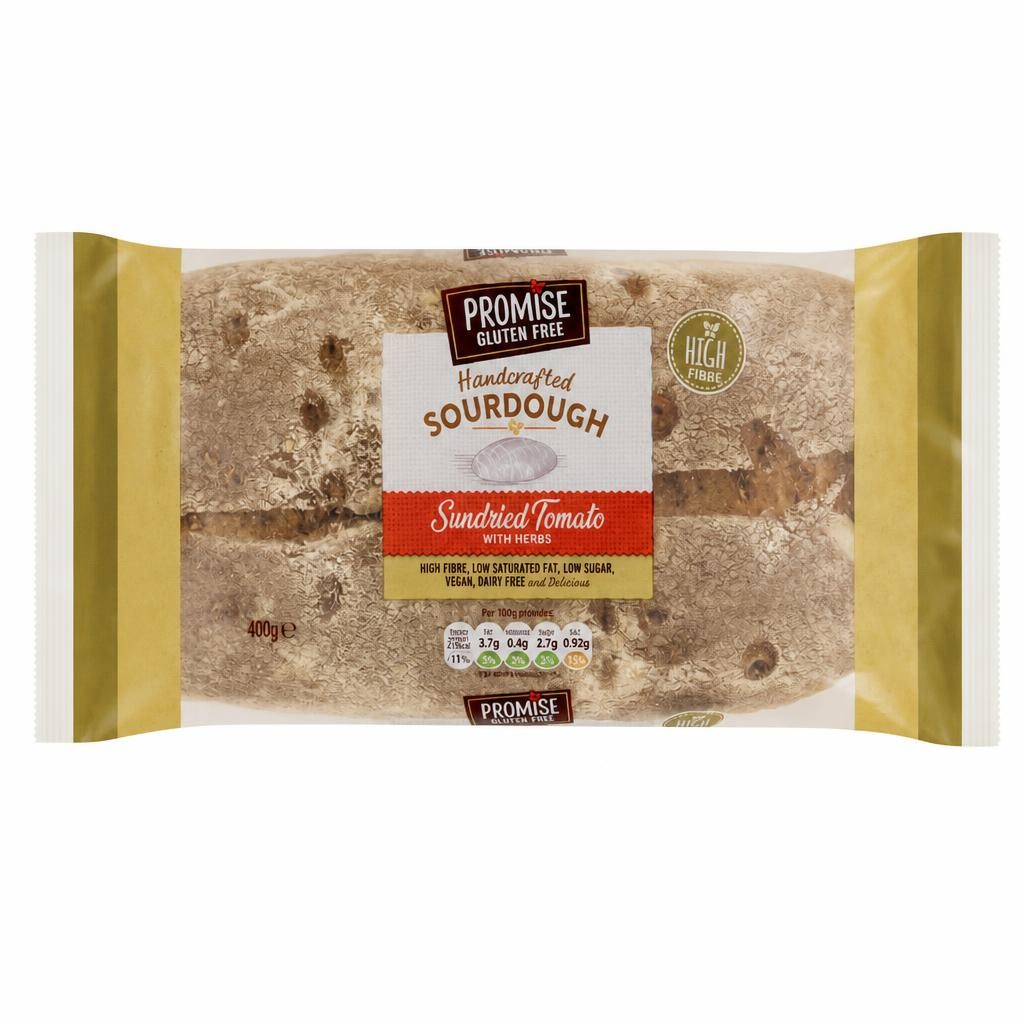 PROMISE GLUTEN FREE HANDCRAFTED Sourdough Sundried Tomato with Herbs 400g