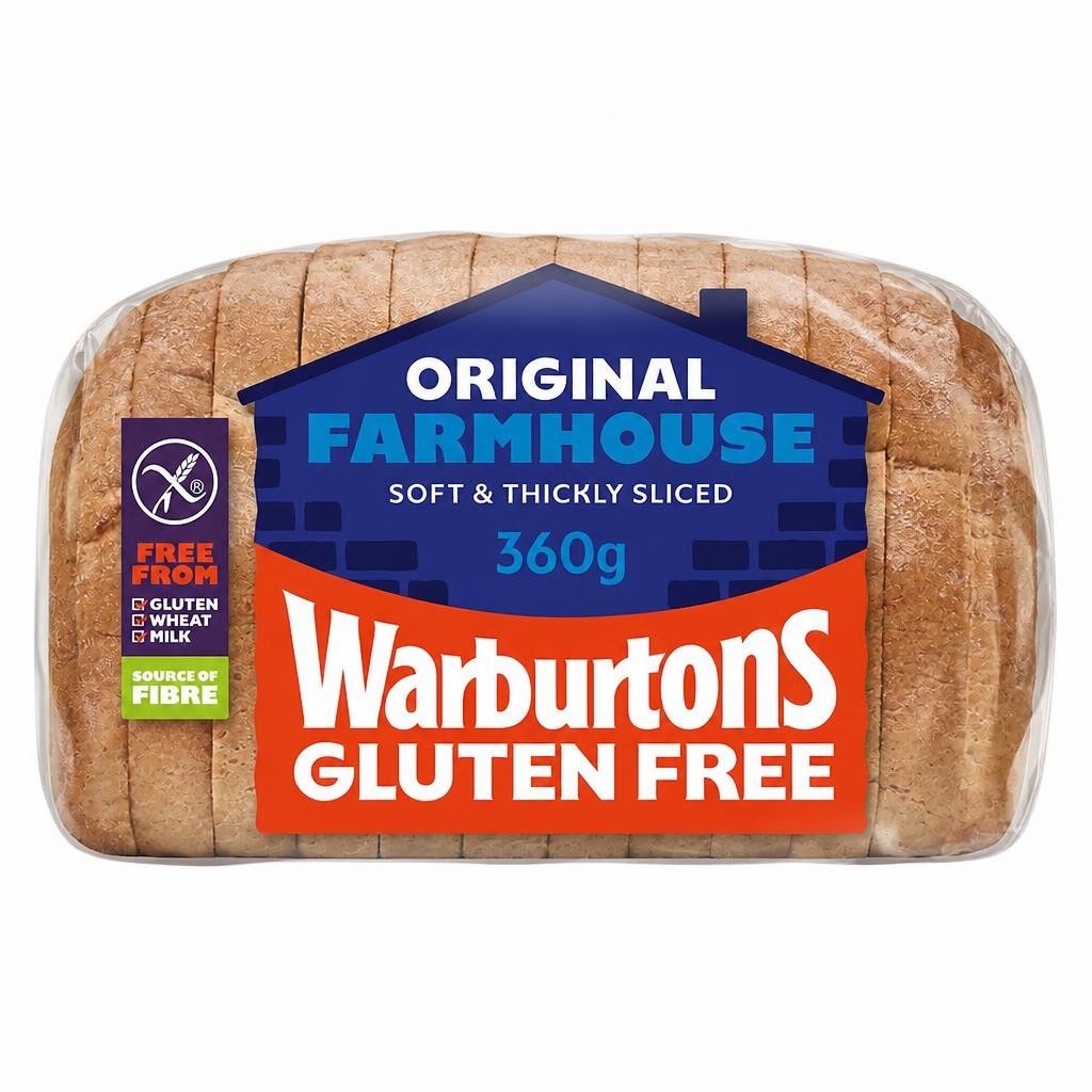 Warburtons Gluten Free Original Farmhouse White Bread 360g