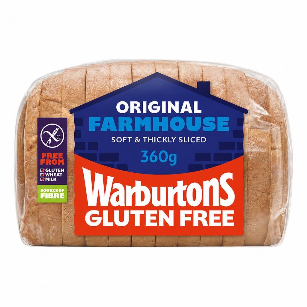 Warburtons Gluten Free Original Farmhouse White Bread 360g