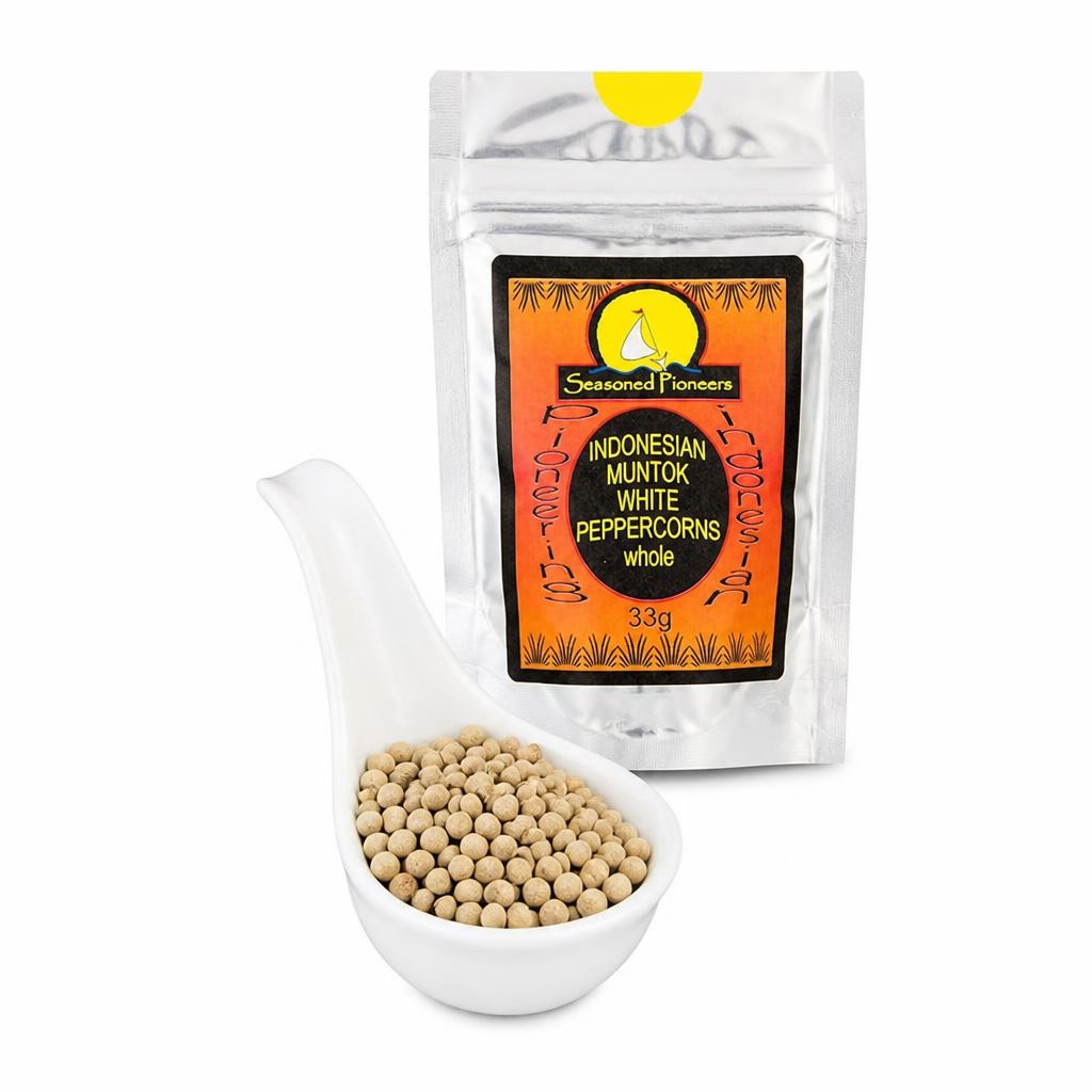 Seasoned Pioneers White Pepper Muntok Whole 33g