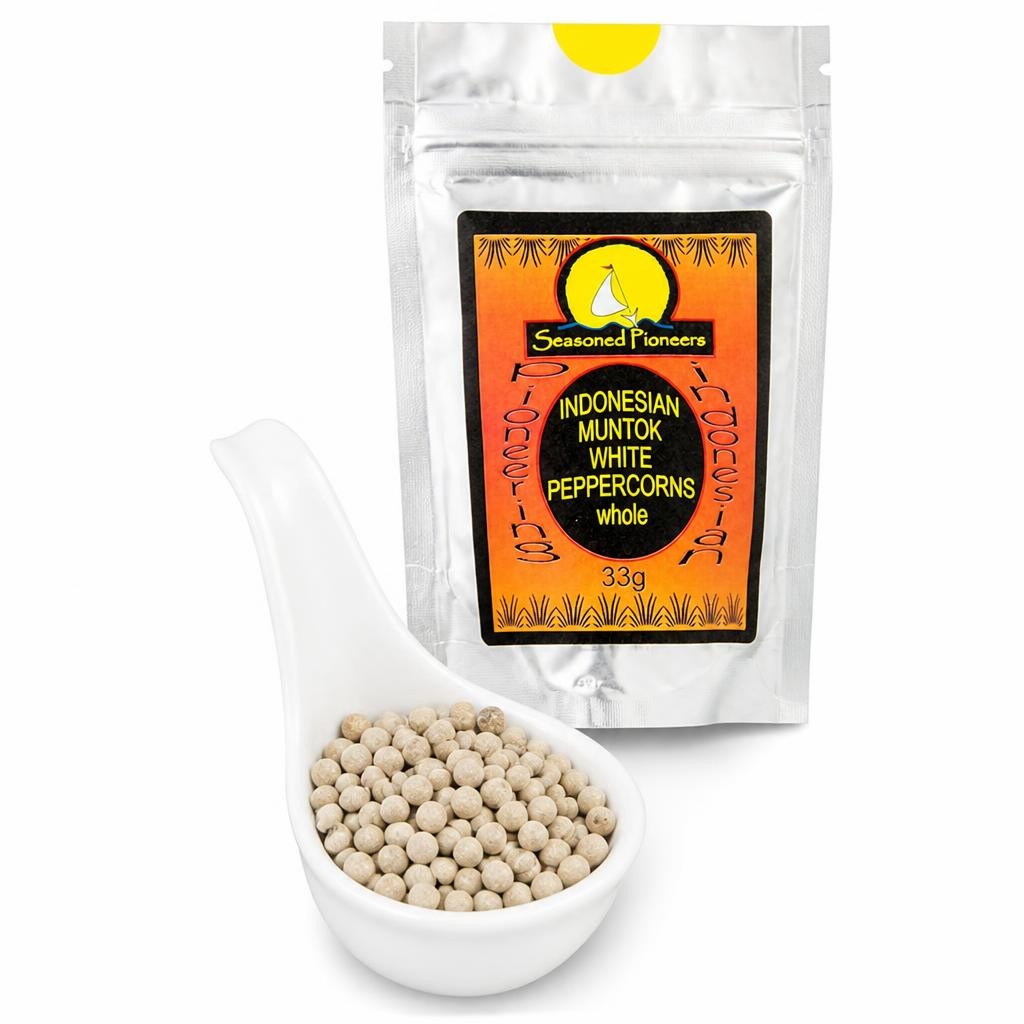 Seasoned Pioneers White Pepper Muntok Whole 33g