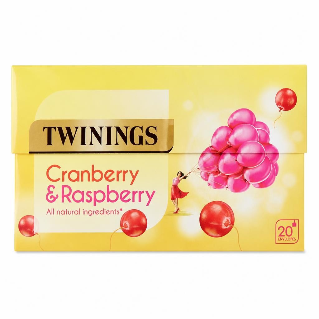 Twinings Cranberry & Raspberry Tea Bags 20 Pack 40g