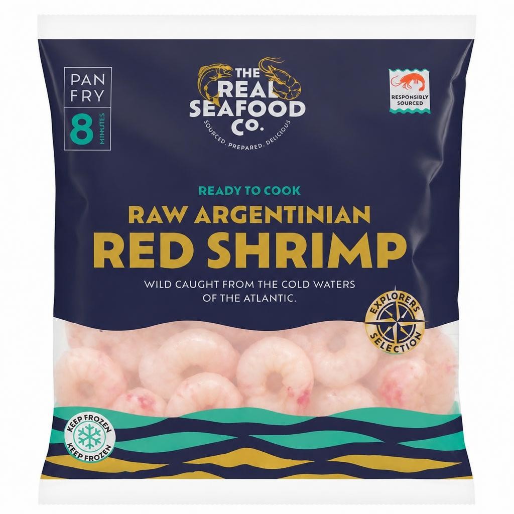 The Real Seafood Co. 200g Raw Argentinian Red Shrimp