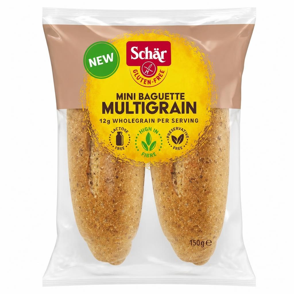 SCHAR GLUTEN FREE MINI BAGUETTE MULTIGRAIN 150g
