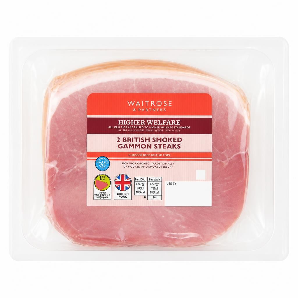 Waitrose 2 Smoked British Gammon Steaks