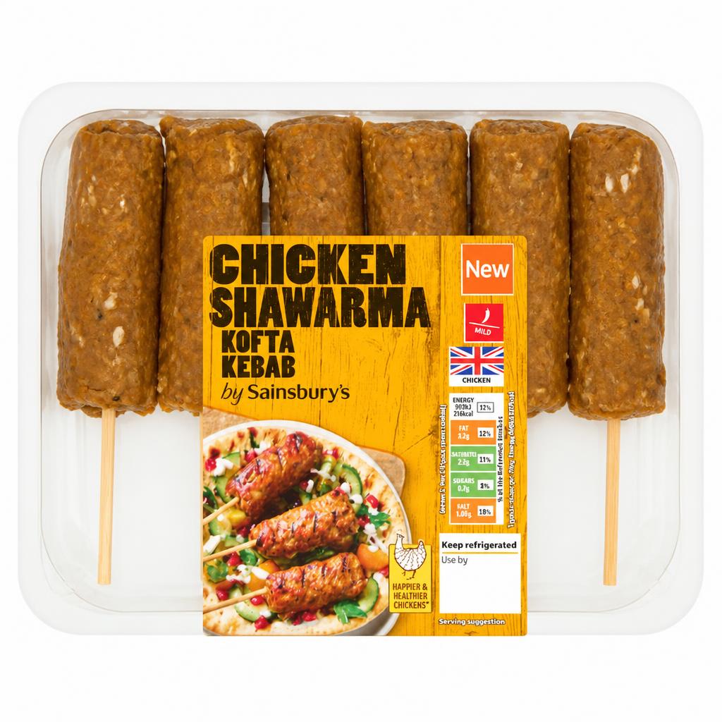 Sainsbury's Chicken Shawarma Kofta Kebab 360g