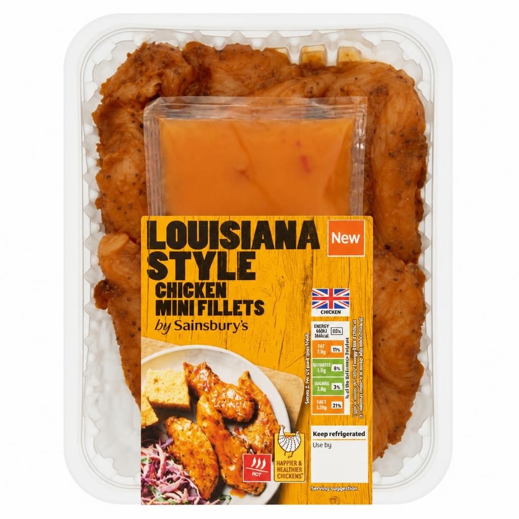Sainsbury's Louisiana Style Chicken Mini Fillets 350g