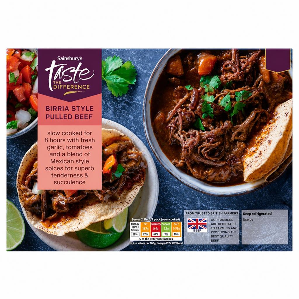 Sainsbury's Taste the Difference Birria Style Pulled Beef 400g