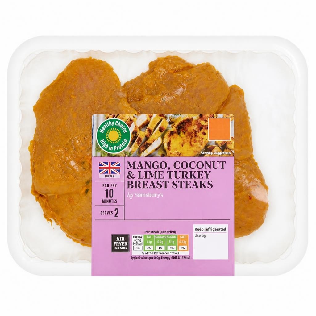 Sainsbury's 294g Mango Coconut & lime Turkey Steaks