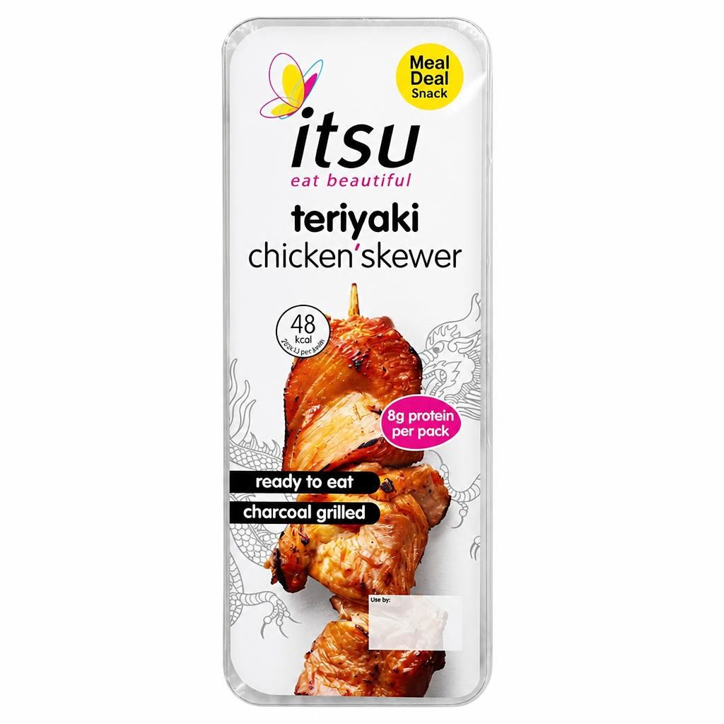 itsu teriyaki chicken skewer 35g