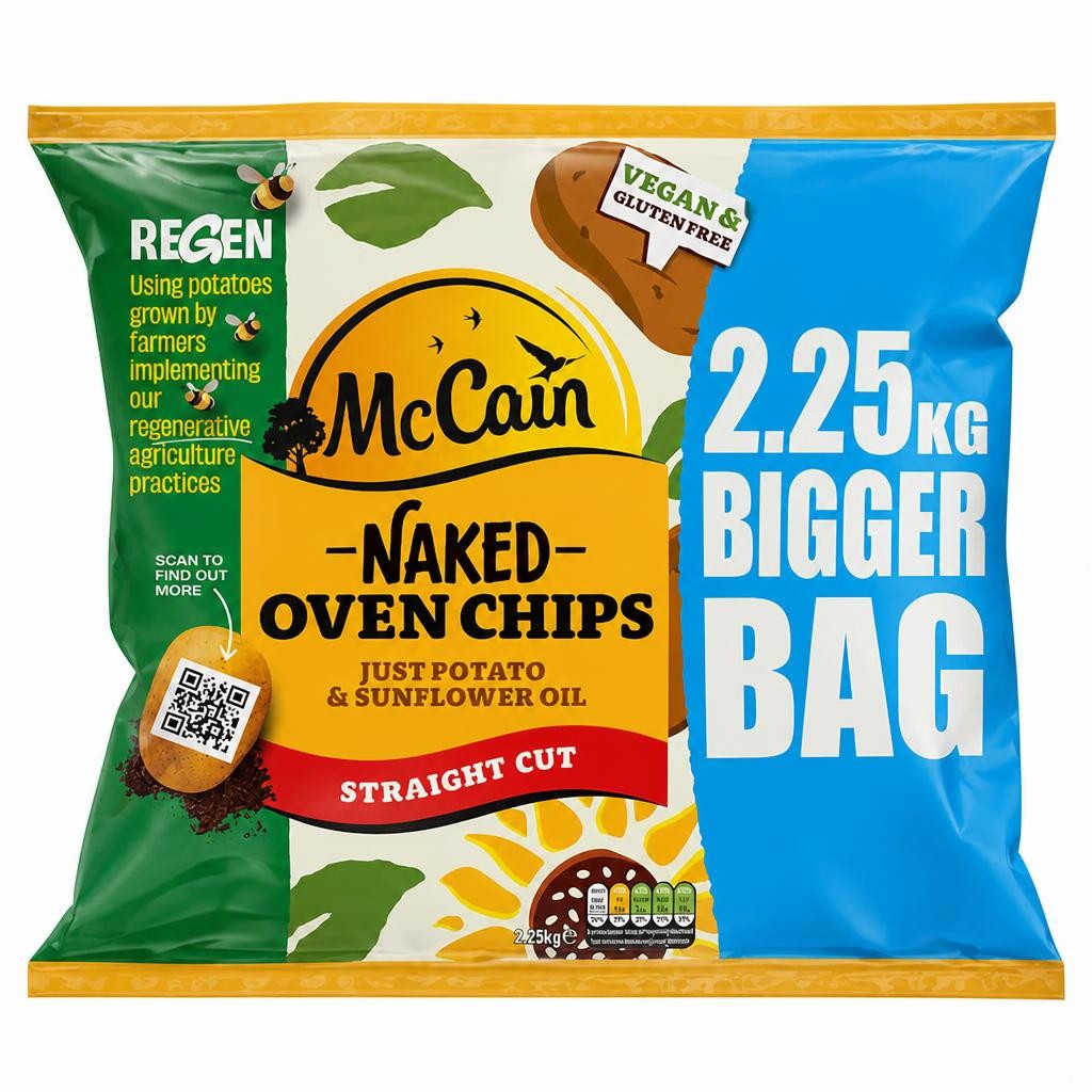 MCCAIN naked OVEN CHIPS 2.25KG