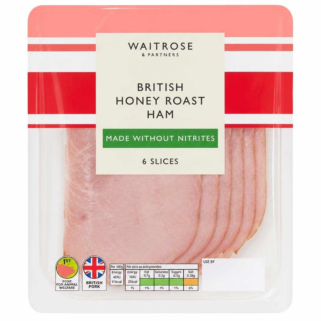 Waitrose British Honey Roast Ham Made Without Nitrites