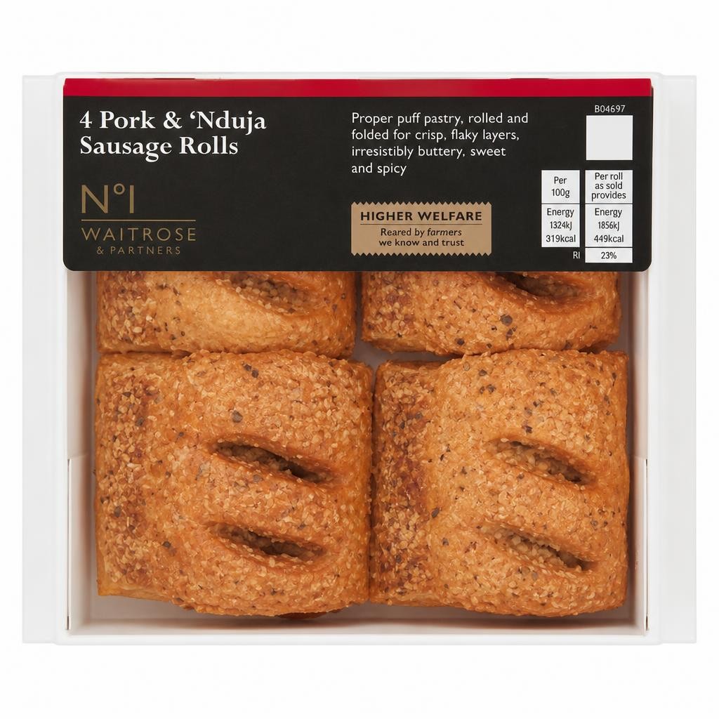 No.1 Pork & 'Nduja Sausage Rolls