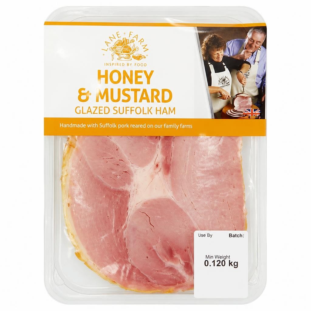 Lane Farm Honey & Mustard Glazed Suffolk Ham