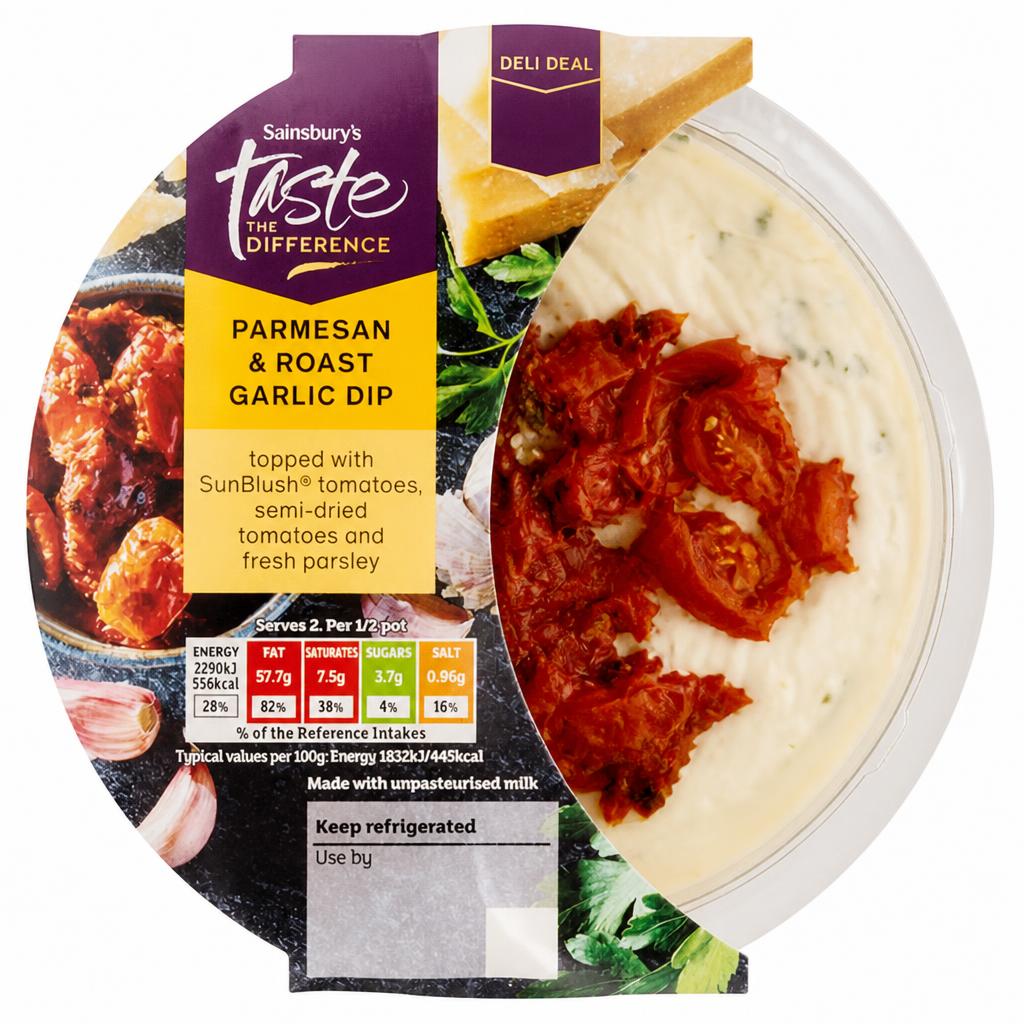 Sainsbury's 250g Parmesan & Roast Garlic Dip, Taste the Difference