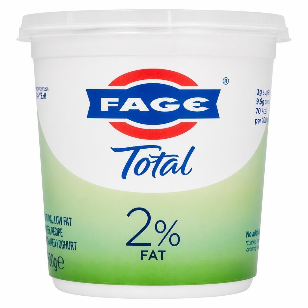 Fage 950g Natural Low Fat Greek Recipe Total 2% Strained Yoghurt