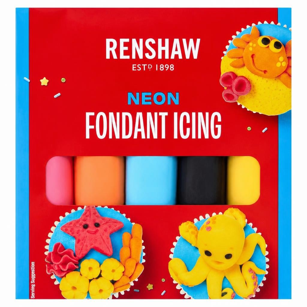 Renshaw 5 NEON Fondant Icing 500g