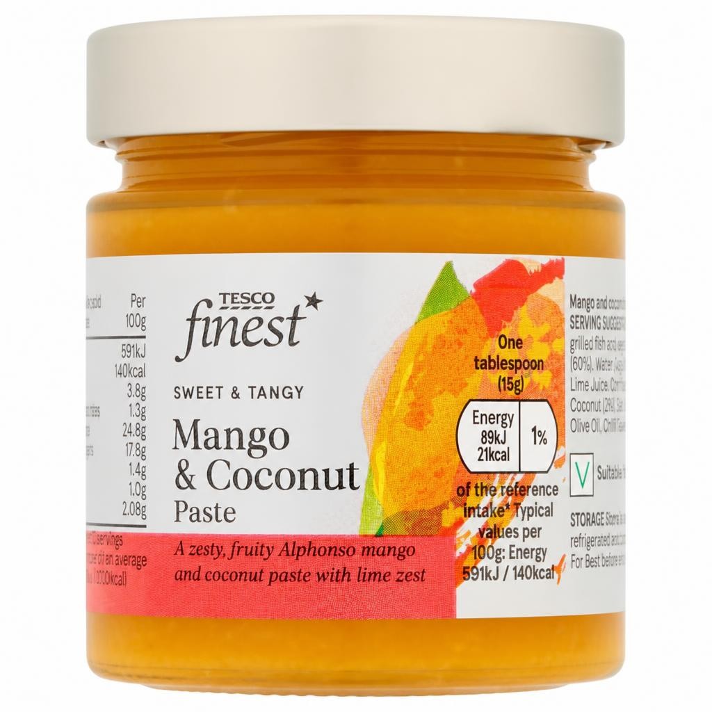 Tesco Finest Sweet and Spicy Mango & Coconut Paste 195g
