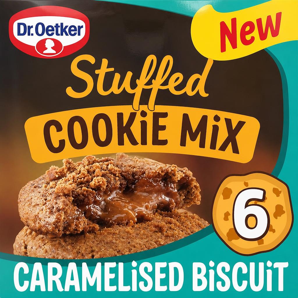 Dr. Oetker Stuffed Cookie Mix Caramelised Biscuit 305g