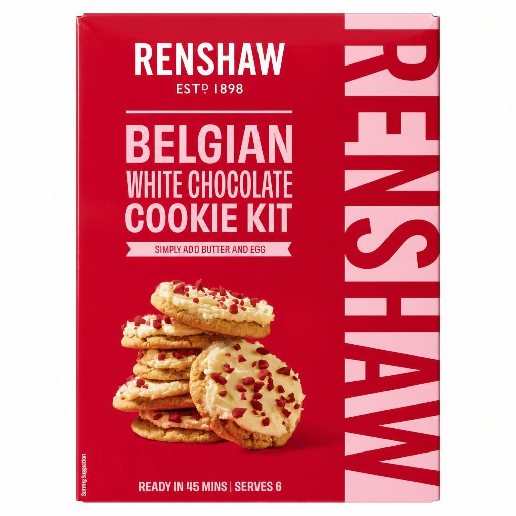 Renshaw Belgian White Chocolate Cookie Kit 365G