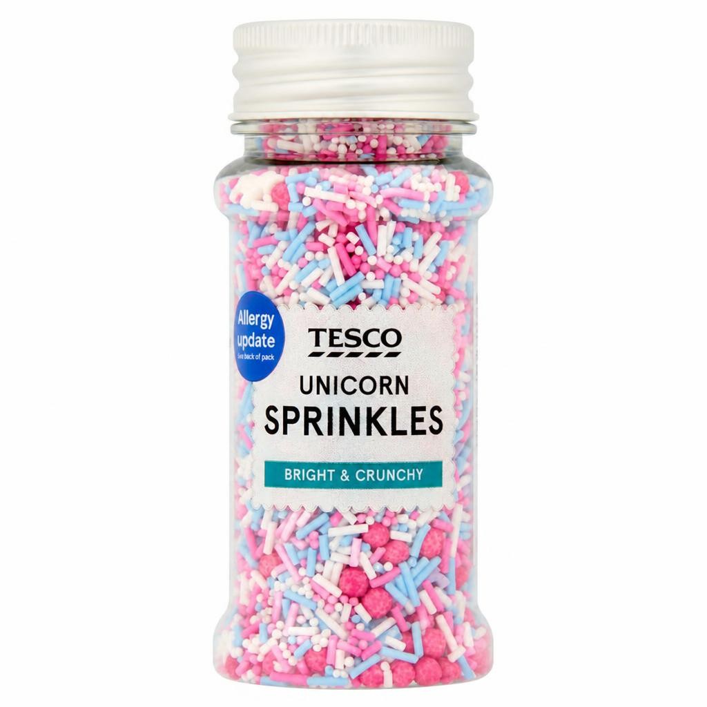 Tesco unicorn sprinkles 70g