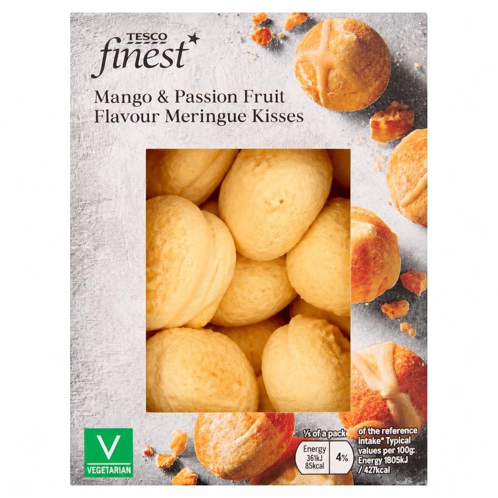 Tesco Finest Mango and Passion Fruit Meringue Kisses 100g