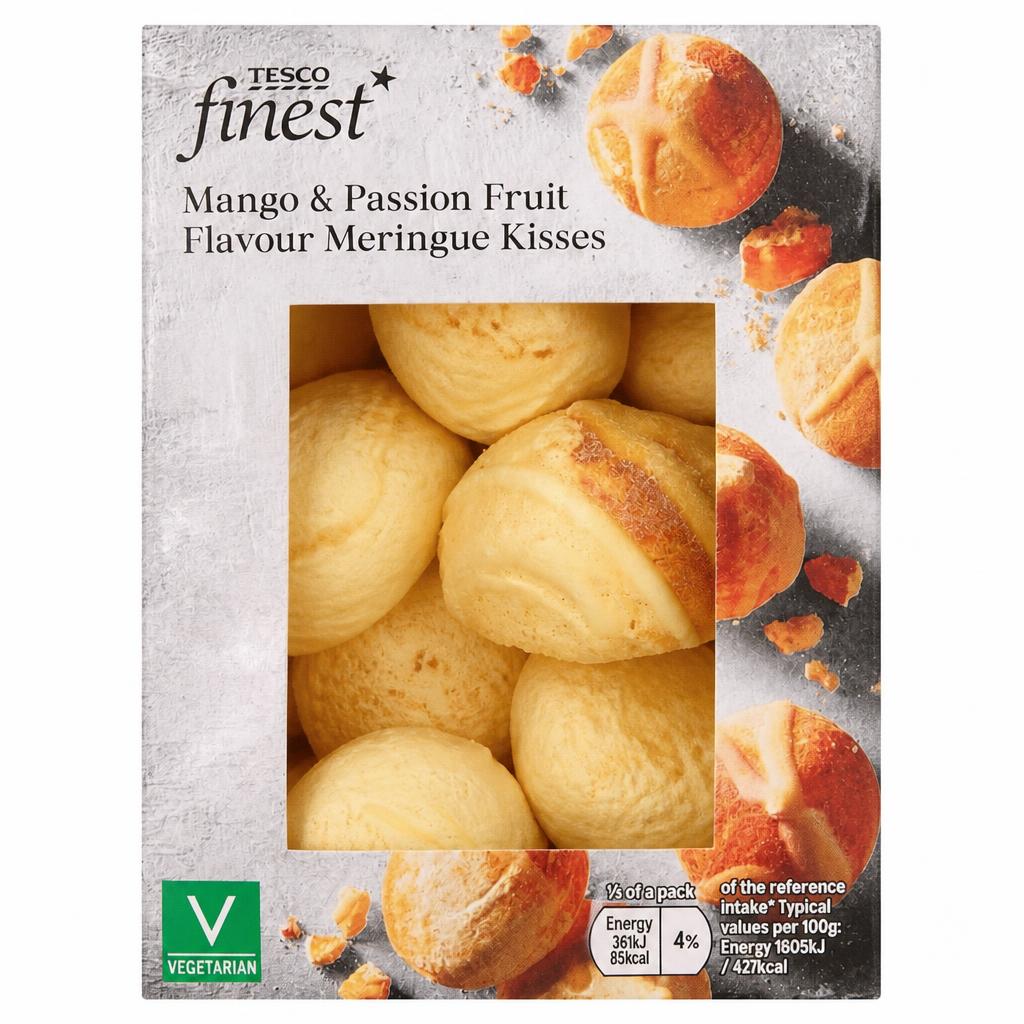 Tesco Finest Mango and Passion Fruit Meringue Kisses 100g