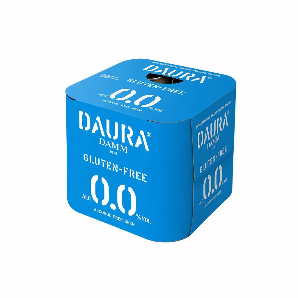 Daura Damm Gluten Free Alcohol Free Beer 4 x 330ml Can