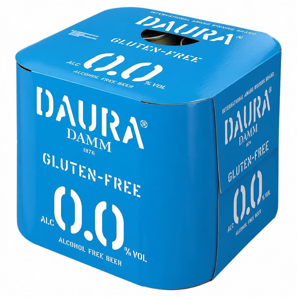 Daura Damm Gluten Free Alcohol Free Beer 4 x 330ml Can