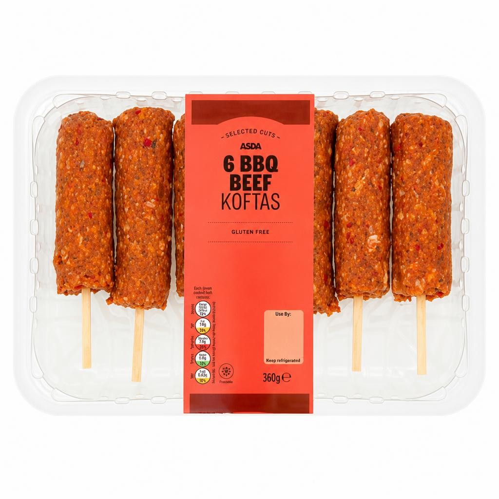Summer Grill by ASDA 6 BBQ Beef Koftas 360g