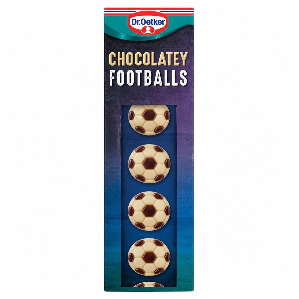 Dr. Oetker Chocolatey Footballs White Chocolate Flavour 12 Pieces 18g