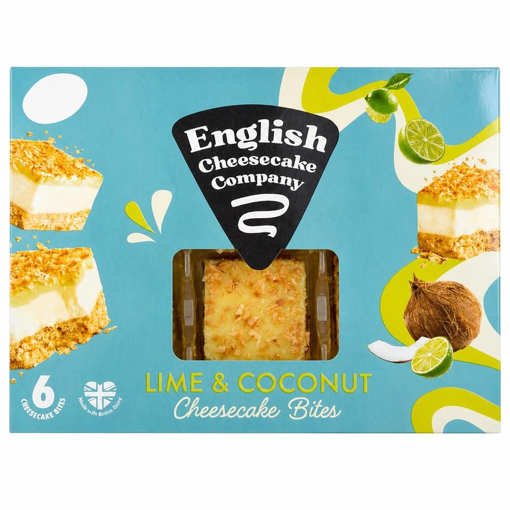 English Cheesecake Company 6 x 35g Lime & Coconut Cheesecake Bites