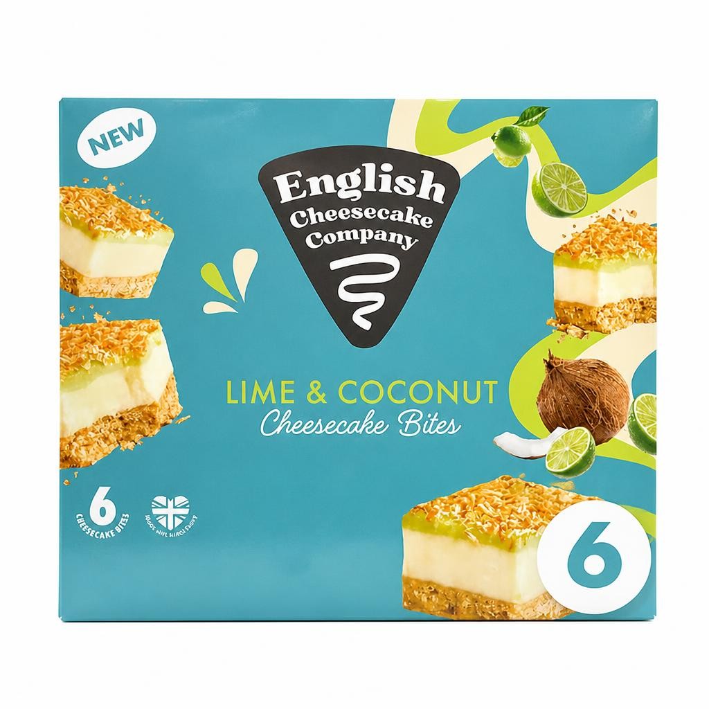 English Cheesecake Company 6 x 35g Lime & Coconut Cheesecake Bites