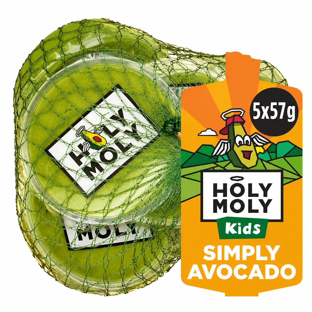 Holy Moly 5 x 57g Kid's Simply Avocado