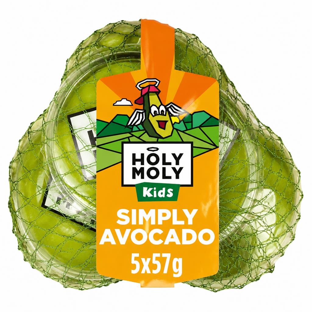 Holy Moly 5 x 57g Kid's Simply Avocado