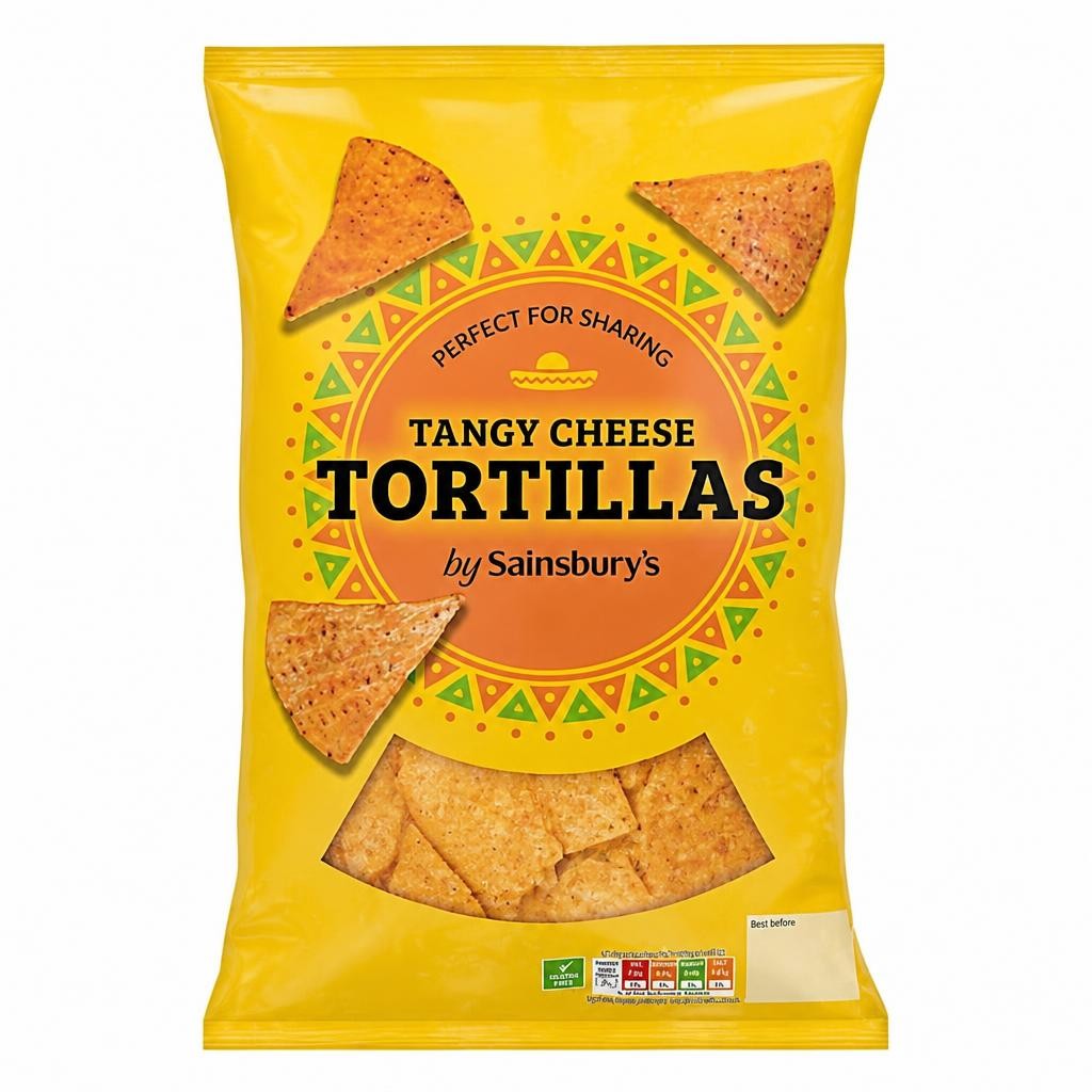 Sainsbury's 200g Tangy Cheese Tortillas Chips
