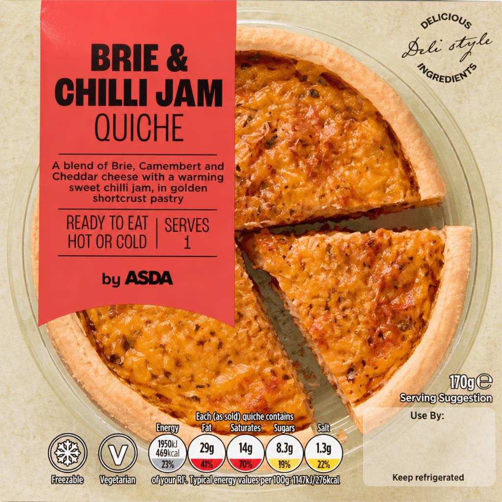 ASDA Brie & Chilli Jam Quiche 170g