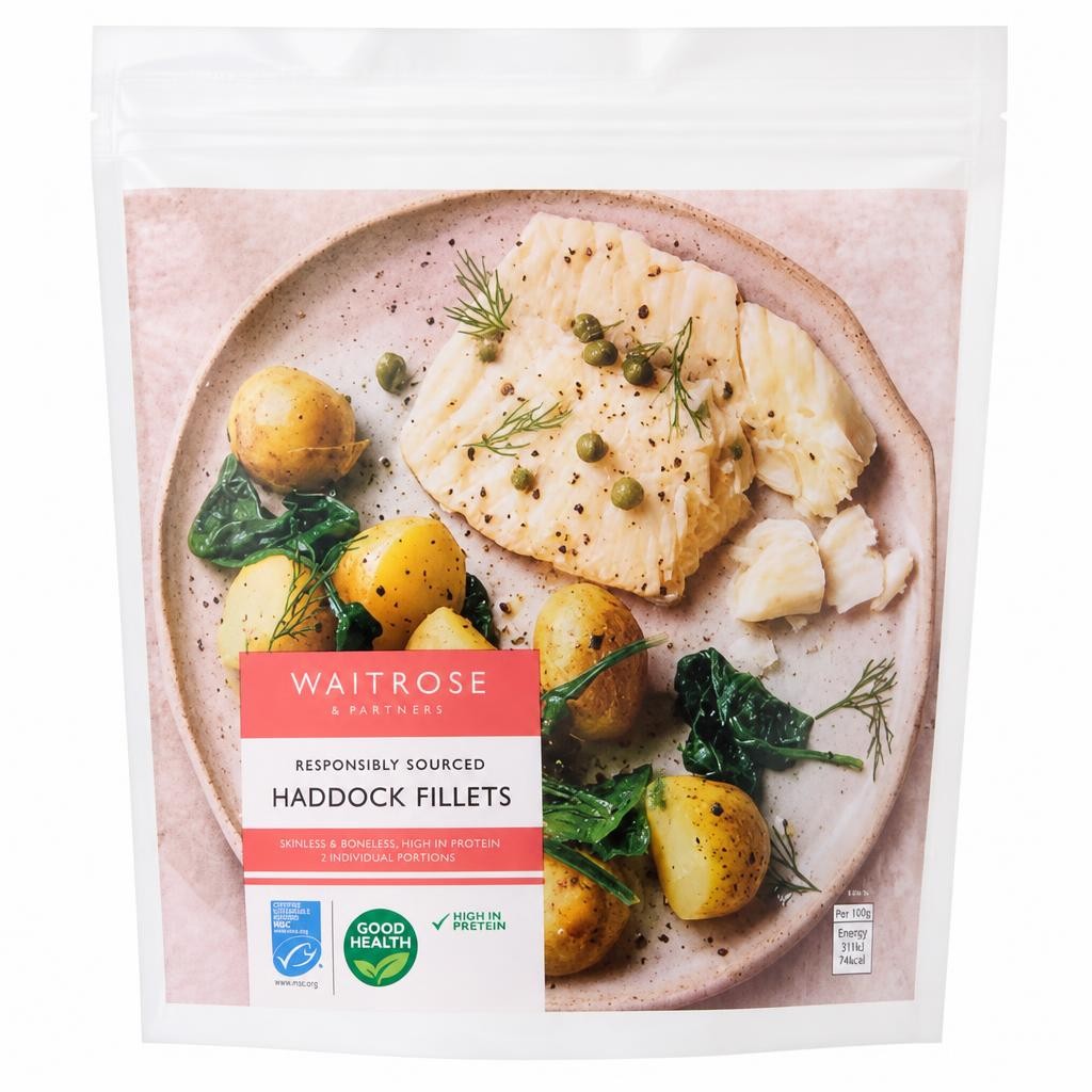 Waitrose Frozen MSC Haddock Fillets